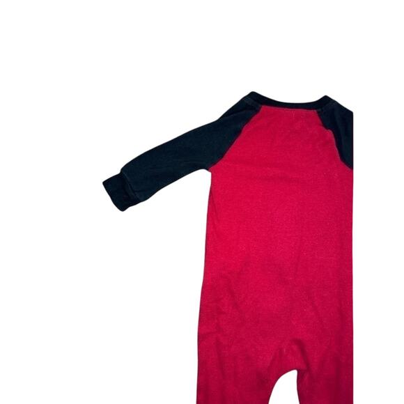 Nike Babies 6M Red, Black, White Long Sleeve Zip Up Footie - Picture 7 of 11